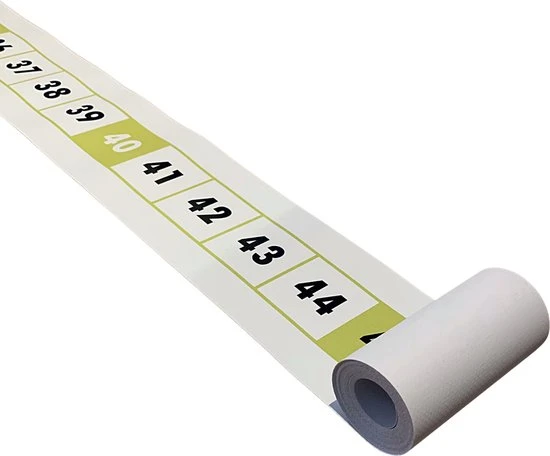 Bijles Juf Laura GETALLENLIJN TOT 100 - 5 Meter Lang - Rekenen - Rekenmateriaal - Bewegend Leren - Spelend Leren - Voor Binnen En Buiten - Onderwijs - Afbeelding 6