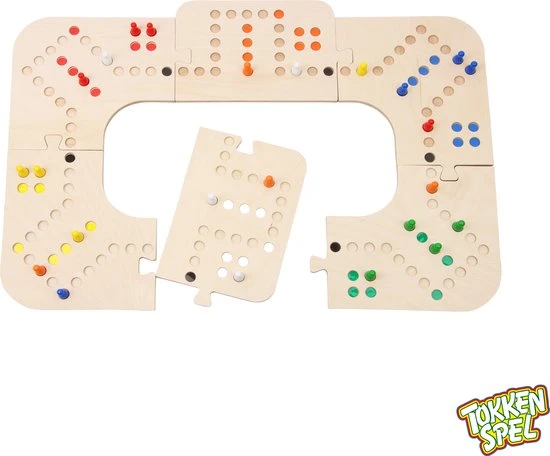 MULSAN Tokkenspel 4-6 Personen - Bordspel - Gezelschapsspel - Tokken - Tokbord - Afbeelding 2