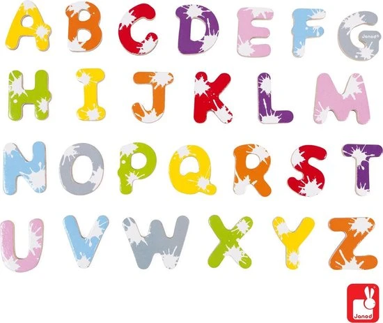 Janod Magneten - 52 Magnetische Letters Splash - Afbeelding 3