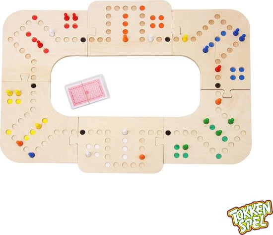 MULSAN Tokkenspel 4-6 Personen - Bordspel - Gezelschapsspel - Tokken - Tokbord - Afbeelding 5