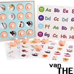 Van Theo Memory Spelletjes - Houten Montessori Speelgoed - Educatief Speelgoed 3 Jaar