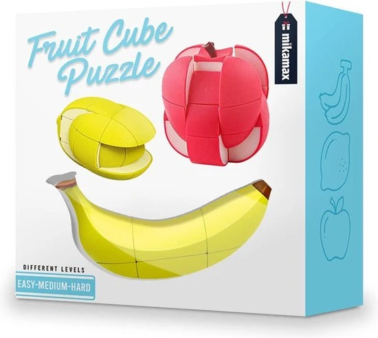 MikaMax Fruit Cubes - Breinbrekers - Speedcube - Puzzel - Kubus Breinbreker - 3 Moeilijkheden - Set Van 3 - Afbeelding 4