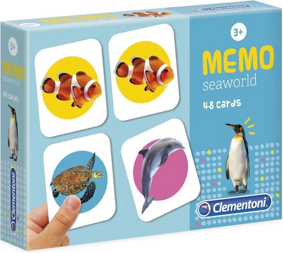 Clementoni Memory-spel Waterwereld Junior 48-delig - Afbeelding 4