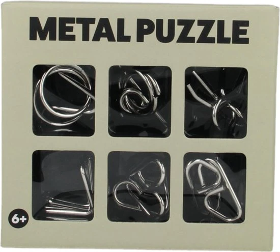 Joppa JollyGadget Metalen Hersenkraker Puzzel 6-delig
