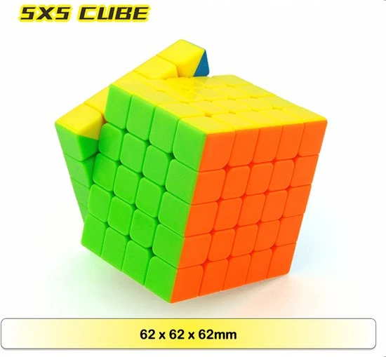Rubiks Cube - Speed Cube Set 4 In 1 - Moyu - Rubiks Kubus - Cadeauset - Breinbrekers - Puzzel Kubus - 2x2, 3x3, 4x4, 5x5 - Afbeelding 7