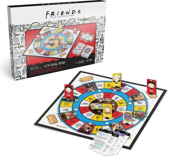 Warner Bros. Entertainment Friends - Race Naar Central Perk - Friends Tv Serie - Trivia - Bordspel - Familiespel - Afbeelding 4