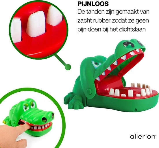Allerion? Allerion Bijtende Krokodil Met Kiespijn - Kinderspel - Afbeelding 3