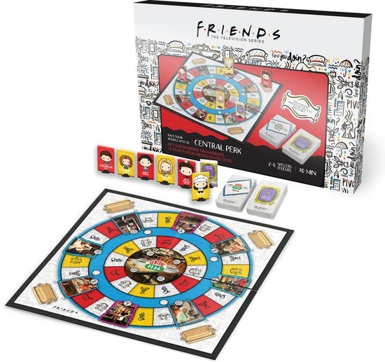 Warner Bros. Entertainment Friends - Race Naar Central Perk - Friends Tv Serie - Trivia - Bordspel - Familiespel - Afbeelding 12
