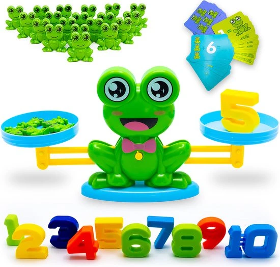 Must-Have For Kids | Frog Balance Game - Balansspel - Leren Rekenen - Interactief Speelgoed - Weegschaal Speelgoed - Monkey Balance - Telraam - Speelgoed Jongens - 3 Jaar - 4 Jaar - 5 Jaar - 6 Jaar - Montessori Speelgoed