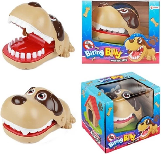 Toi-Toys Spel Biting Billy | Bijtende Hond Gezeldschapsspel | Kinderspel | Bijtende Billy - Afbeelding 2