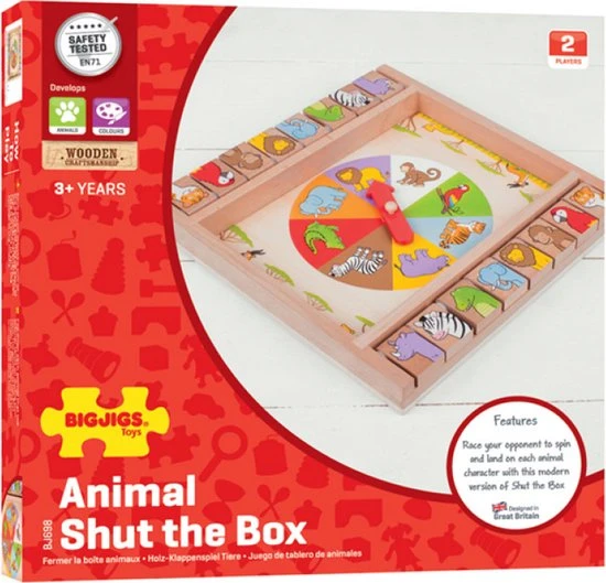 BIGJIGS Dieren Shut The Box - Afbeelding 2