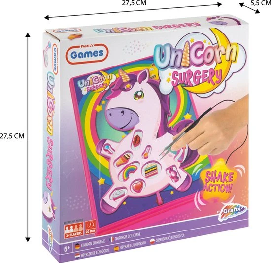 Grafix Unicorn Operatie Bibber - Bibber Spel - Kinderspellen - Actiespel - Educatief - Unicorn Operatie - Behendigheidsspel - Afbeelding 5