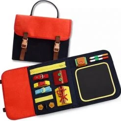 Zain & Zaki Verbeter De Motoriek Van Je Kind - Activiteitenbord - Motoriek Speelgoed Map - Busy Board - Voor Thuis En Onderweg - Montessori Speelgoed - Educatief - 14 Activiteiten