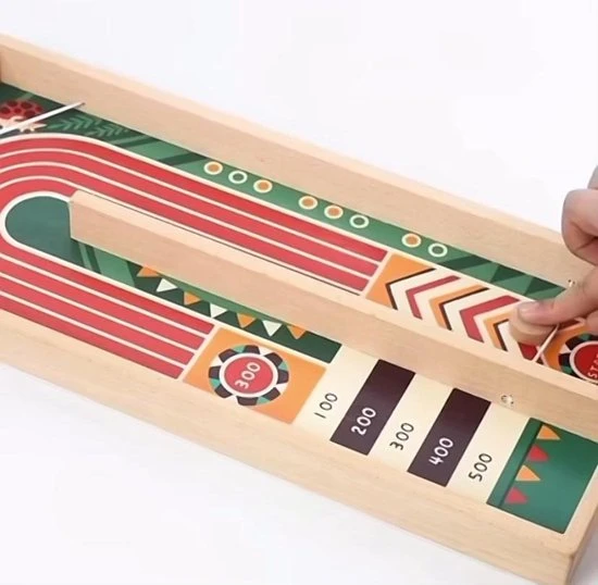 Nixnix - Slingshot Curling - Sjoelspel - Hockeyshots - Sjoel Battle - Speelgoed - Afbeelding 2