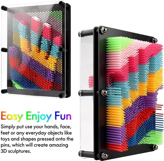 BOTC Pin Art S - Bordspel - Spijkerspel - 3D Afdruk - Spellen Met Spijkers - 12.5 Cm Kleurrijke - Afbeelding 3