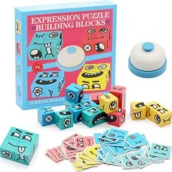 Hoekstar Games Puzzel Blokjes - Emoji Puzzelspel - Speelgoed Vanaf 3 Jaar - Kaartspellen Voor Volwassenen En Kinderen - Speelkaarten