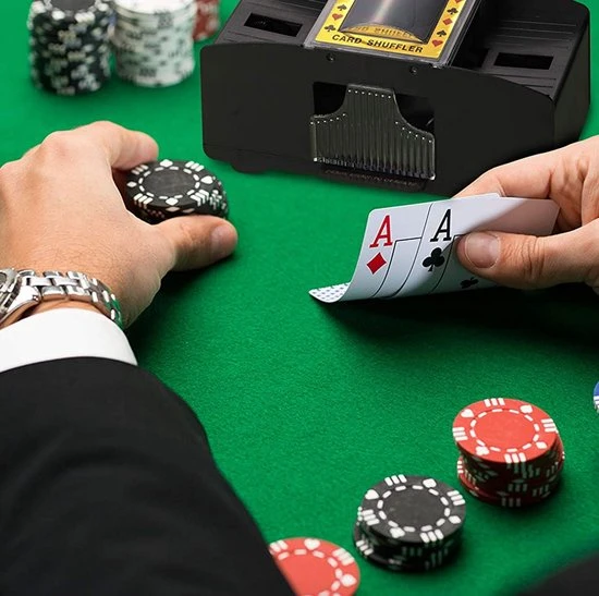 In Round Speelkaarten 2 Decks / Stokken Stok Speel Kaarten Spelkaarten Voor Volwassen En Kinderen Pokerkaarten Kaart Spel / Kaartspel Set Pestkaarten Poker / Blackjack / Pesten Rood / Blauw - Afbeelding 6