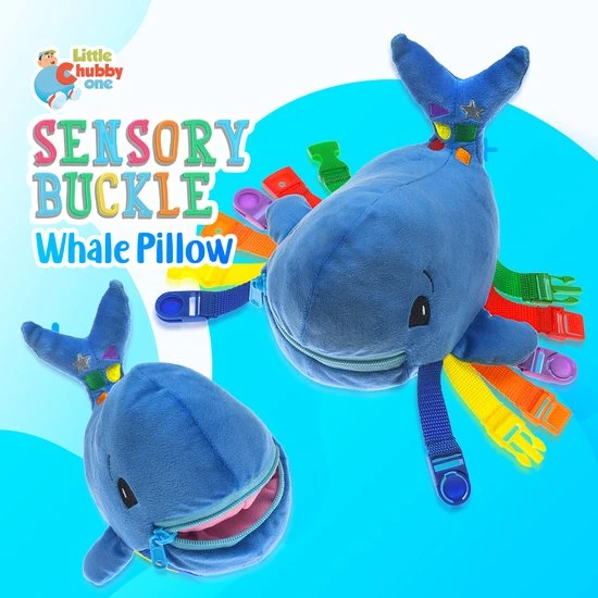 Bon Vibez Montessori Speelgoed - Walvis Kussen - Kinderspeelgoed - Sensorisch Speelgoed - Motoriek Speelgoed - Goed Voor De Ontwikkeling - Afbeelding 5