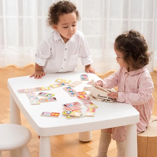 New Classic Toys Domino Spel - Boerderij Dieren - Inclusief Handige Opbergzak - Afbeelding 6