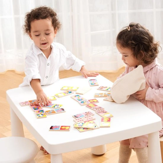 New Classic Toys Domino Spel - Boerderij Dieren - Inclusief Handige Opbergzak - Afbeelding 7