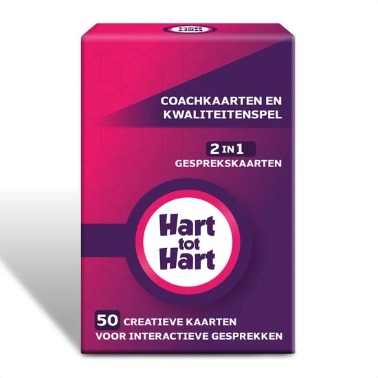 Hart Tot Hart 2-in-1 Coachkaarten En Kwaliteitenspel - Associatiekaarten En Complimentenspel - Coachingskaarten - Kwaliteiten Kaartspel - Gespreksstarter - Inspiratiekaarten - Complimenten Kaartjes - Gesprekskaarten Voor Een Openhartig Gesprek - Afbeelding 2