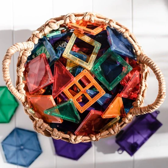 Connetix Tiles Connetix - Starter Pack 62 Stuks - Magnetisch Constructiespeelgoed - Afbeelding 8