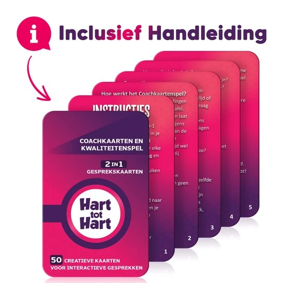 Hart Tot Hart 2-in-1 Coachkaarten En Kwaliteitenspel - Associatiekaarten En Complimentenspel - Coachingskaarten - Kwaliteiten Kaartspel - Gespreksstarter - Inspiratiekaarten - Complimenten Kaartjes - Gesprekskaarten Voor Een Openhartig Gesprek - Afbeelding 11