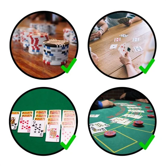 In Round Speelkaarten 2 Decks / Stokken Stok Speel Kaarten Spelkaarten Voor Volwassen En Kinderen Pokerkaarten Kaart Spel / Kaartspel Set Pestkaarten Poker / Blackjack / Pesten Rood / Blauw - Afbeelding 2