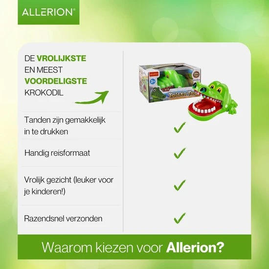 Allerion? Allerion Bijtende Krokodil Met Kiespijn - Kinderspel - Afbeelding 6