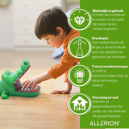 Allerion? Allerion Bijtende Krokodil Met Kiespijn - Kinderspel - Afbeelding 7