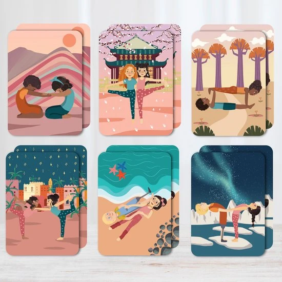 IMYOGI Partner Yoga Kaarten Voor Kinderen - Kinderyoga Kaarten - Kindercadeautje - Yoga Mat Accessoires - Yoga Boek - Kids Yoga Cards - Kindercadeautje Voor Kinderen - Afbeelding 11