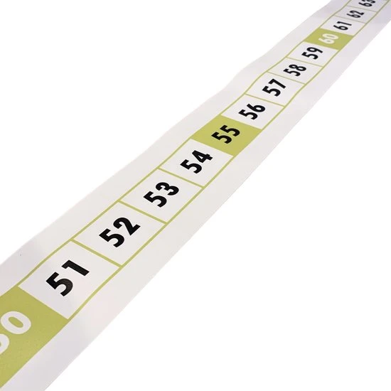 Bijles Juf Laura GETALLENLIJN TOT 100 - 5 Meter Lang - Rekenen - Rekenmateriaal - Bewegend Leren - Spelend Leren - Voor Binnen En Buiten - Onderwijs - Afbeelding 5