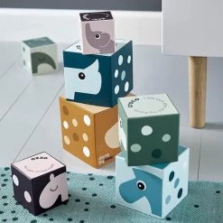 Done By Deer Stacking Cubes Deer Friends Colour Mix