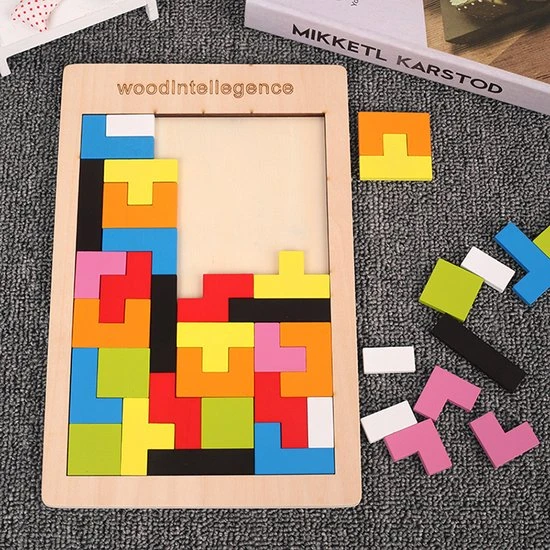 Hoekstar Games Puzzelkubus - Houten Tetris Puzzel - Speelgoed Vanaf 3 Jaar - Afbeelding 9