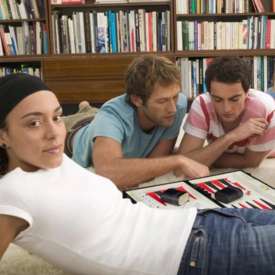 Relaxdays Backgammon Koffer - Bordspel - Tric Track - Strategiespel - Triktrak - Zwart - Afbeelding 6