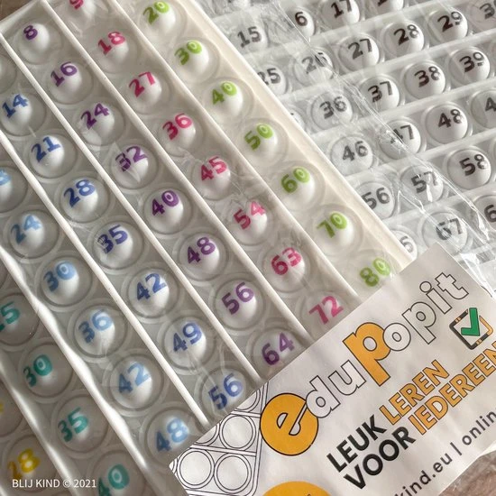 Blij Kind - EduPopIt - Educatie - Hulpmiddel - Keer Sommen - Rekenen - Dyslexie - Popit - Afbeelding 3