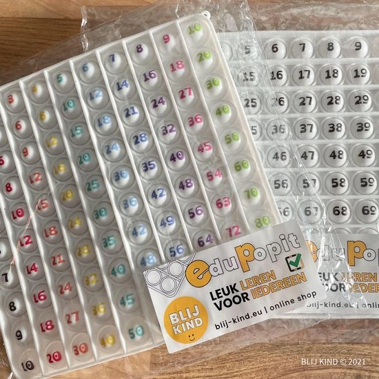 Blij Kind - EduPopIt - Educatie - Hulpmiddel - Keer Sommen - Rekenen - Dyslexie - Popit - Afbeelding 4