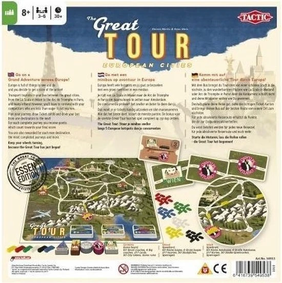Tactic The Great Tour - Bordspel - Afbeelding 3