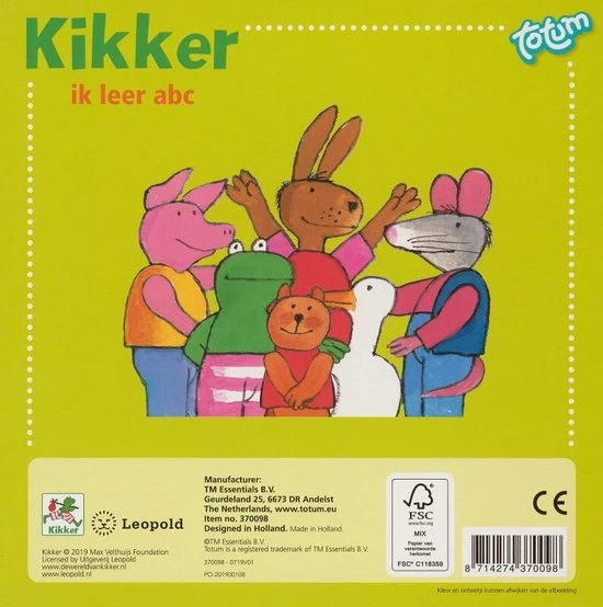 Max Velthuijs Kikker - Kikker - Ik Leer Abc - Afbeelding 3