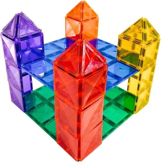 Connetix Tiles Connetix - Starter Pack 62 Stuks - Magnetisch Constructiespeelgoed - Afbeelding 22