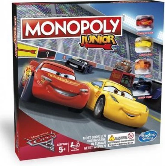 Monopoly Junior Cars 3 - Kinderspel