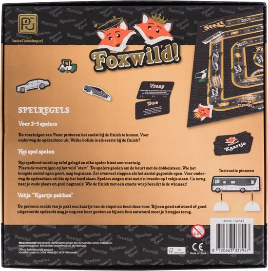 Hatseflatsshop - Foxwild! Het Bordspel Van Massa Is Kassa! - Afbeelding 3