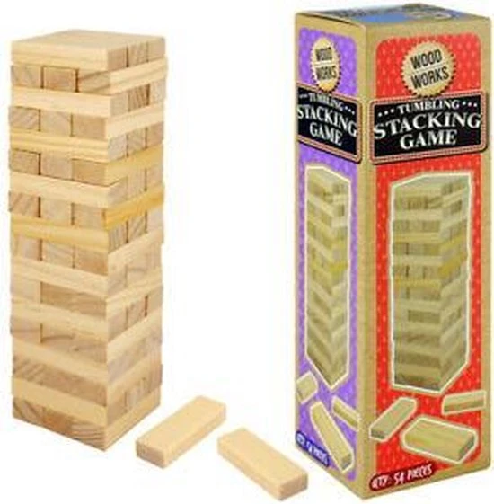 Henbrandt Stapeltoren - Torenspel - 54-delig - Mini