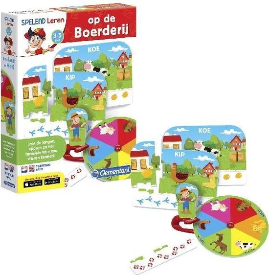 Clementoni - Op De Boerderij - Educatief Spel - Afbeelding 6