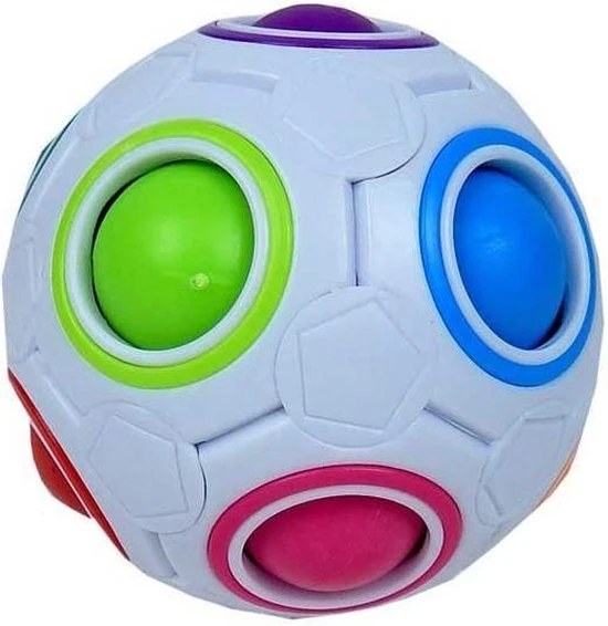 Toys Amsterdam Behendigheidsspel Magic Ball Junior 6,5 Cm Wit - Afbeelding 3
