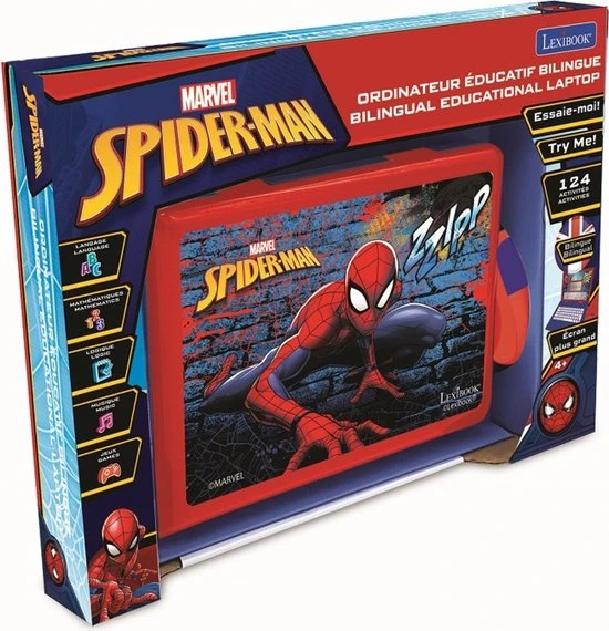 Lexibook Spidermanl® Educational Laptop – 124 Activities (Frans/Engels)