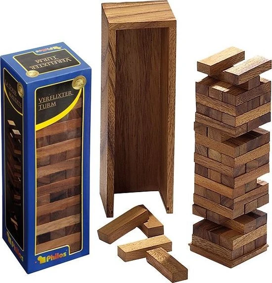 Philos Timber Vallende Toren Deluxe Groot - Afbeelding 2