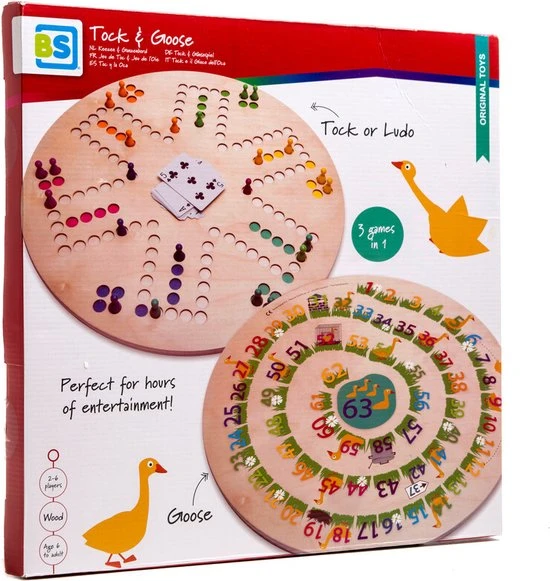 BS Toys 3-in-1 Bordspel - Keezenspel, Ganzenbord En Ludo - Speelgoed Vanaf 6 Jaar - 2 Tot 6 Spelers - Afbeelding 8