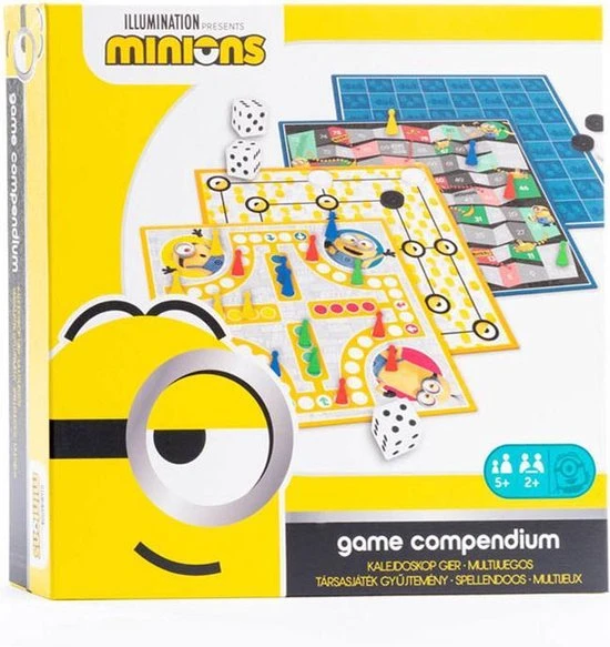 Minions - Verschrikkelijke Ikke - 4-in-1 Spellendoos - Ladderspel - Molenspel - Dammen - Ludo Mens-Erger-Je-Niet) - Bordspel) - Afbeelding 11