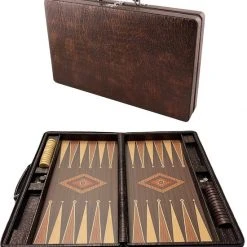 Star Backgammon Koffer - Tavla - Luxe Backgammon Set - 44,5 X 27 X 6,5 Cm